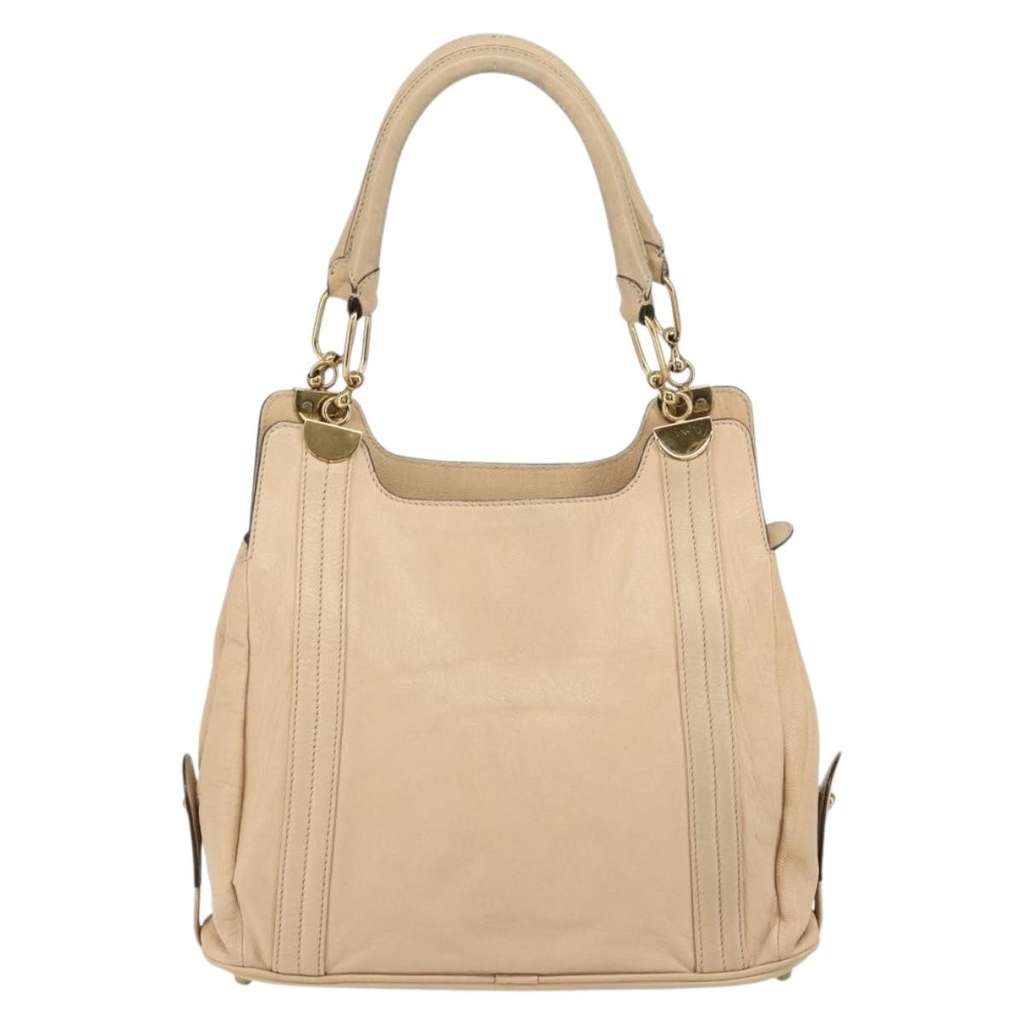 Chloe Vintage Tote bag Beige Leather Good condition - Back View