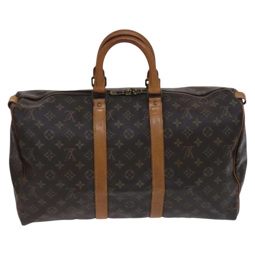 Louis Vuitton Keepall Bag Brown Canvas Good condition - Back View