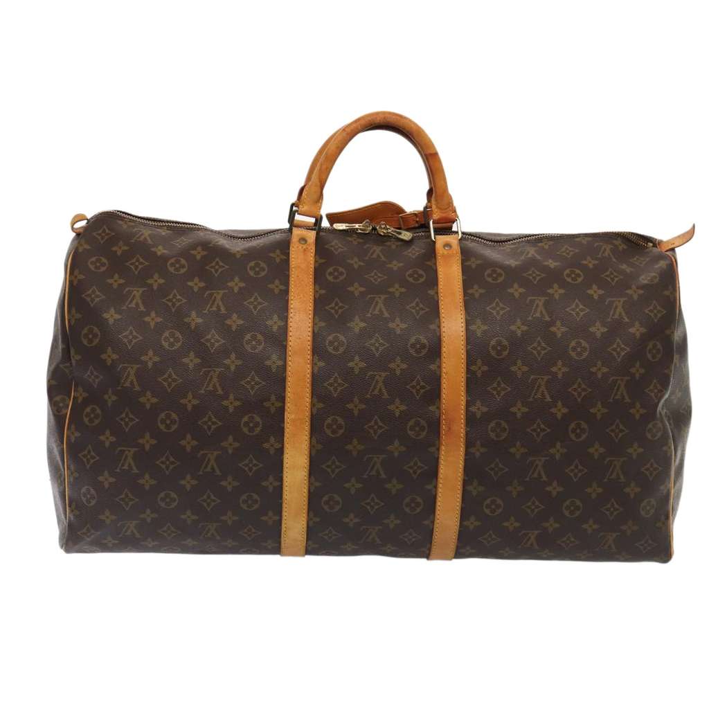 Louis Vuitton Keepall Bag Brown Canvas Fair condition - Back View