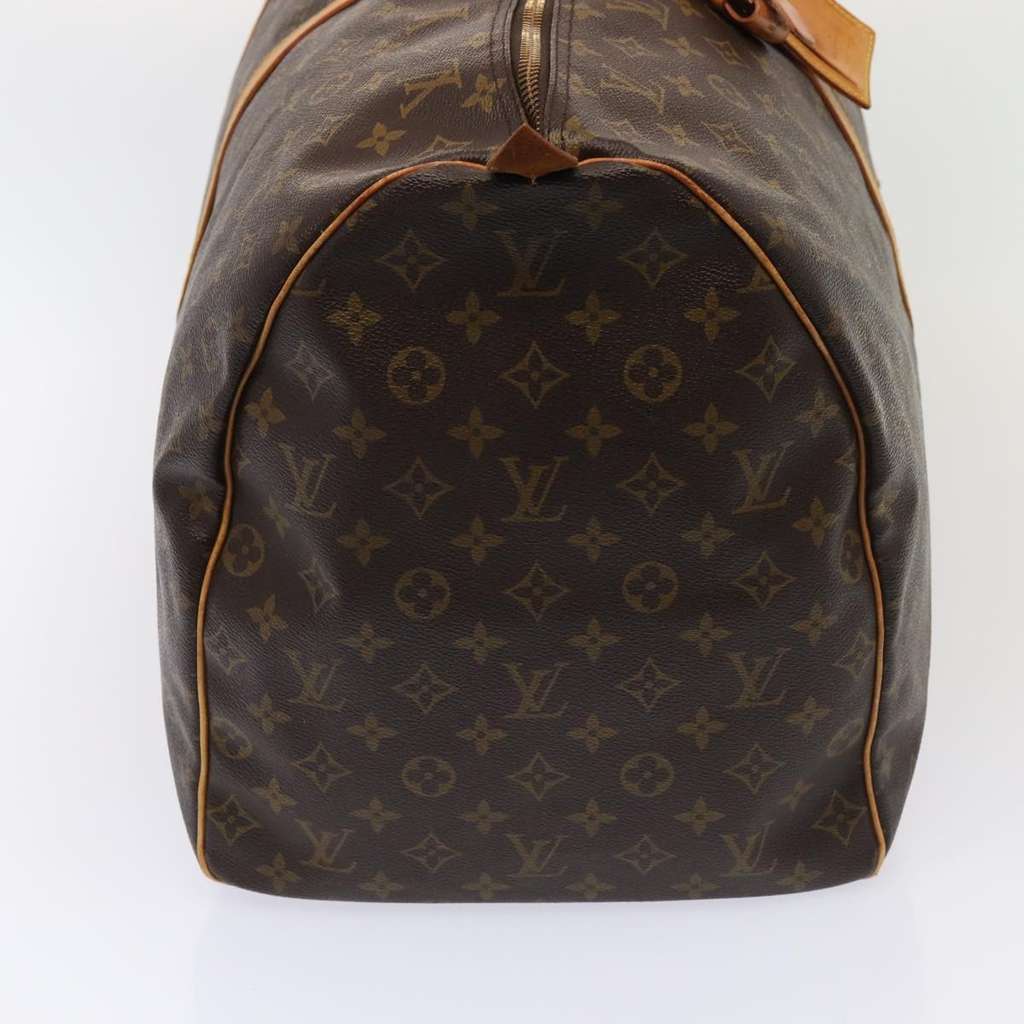 Louis Vuitton Keepall Bag Brown Canvas Fair condition - Model View