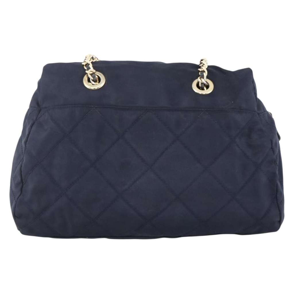 Prada Re-Edition 1995 Chain Tote Navy Good condition - Back View