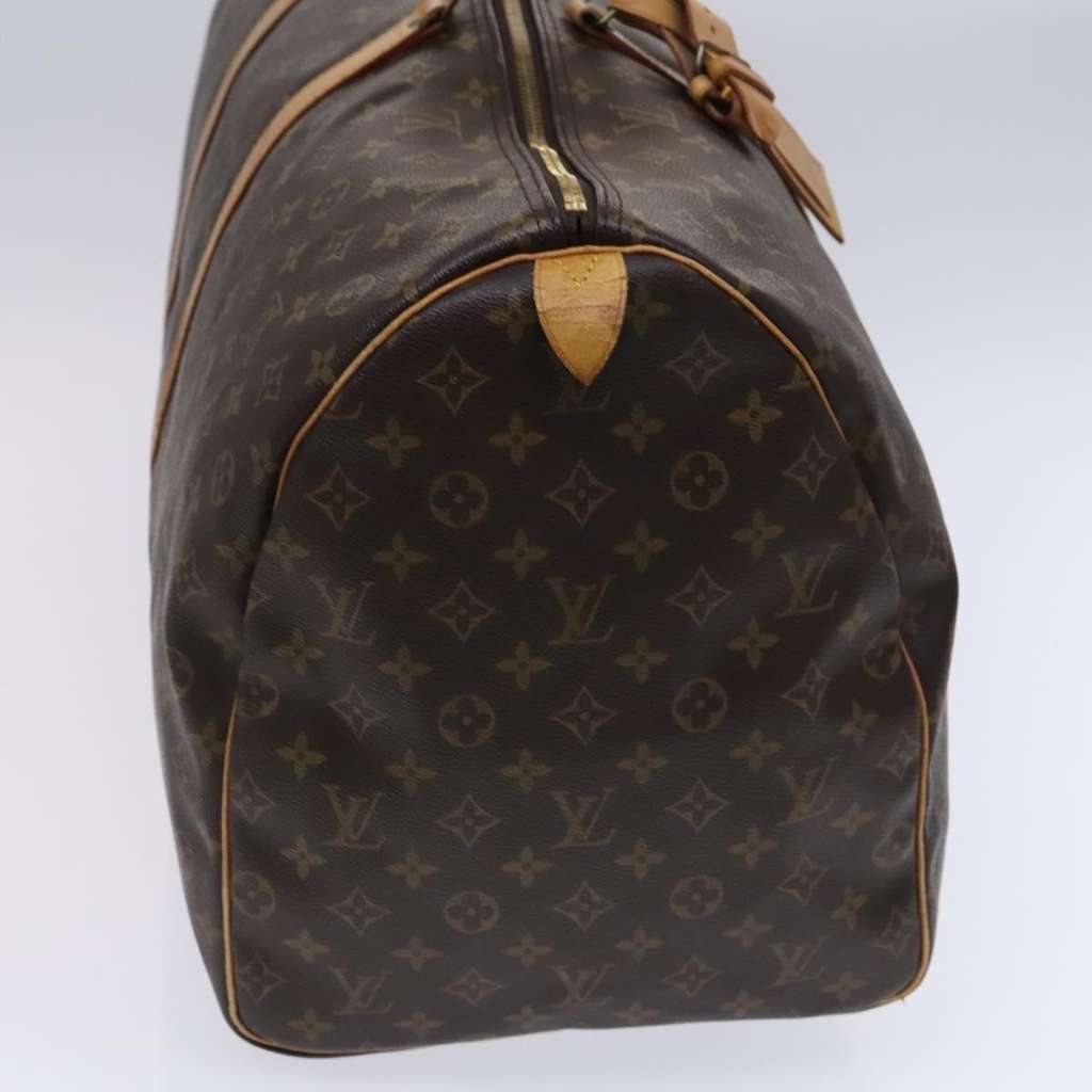 Louis Vuitton Keepall Bag Brown Canvas Fair condition - Model View