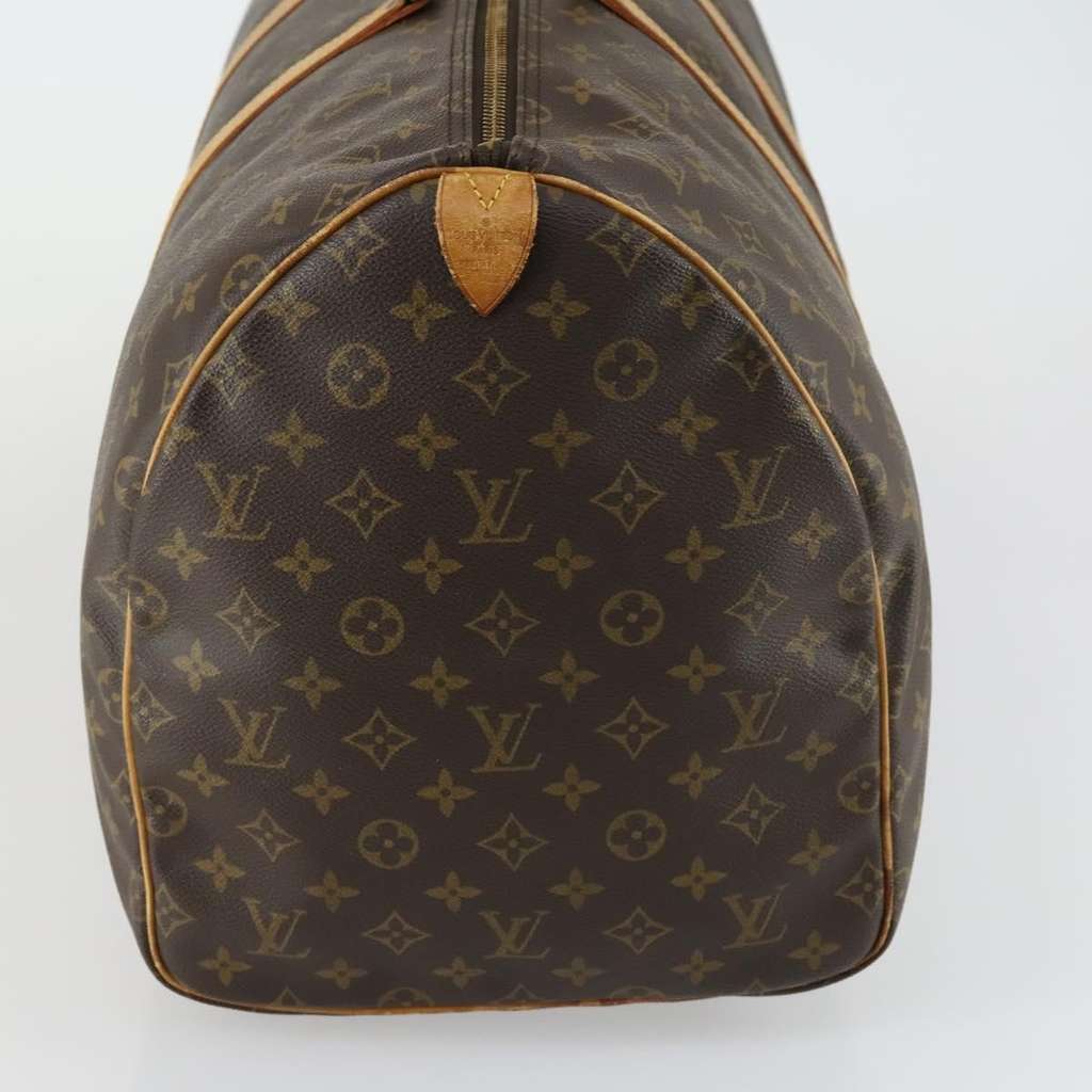 Louis Vuitton Keepall Bag Brown Canvas Fair condition - Model View