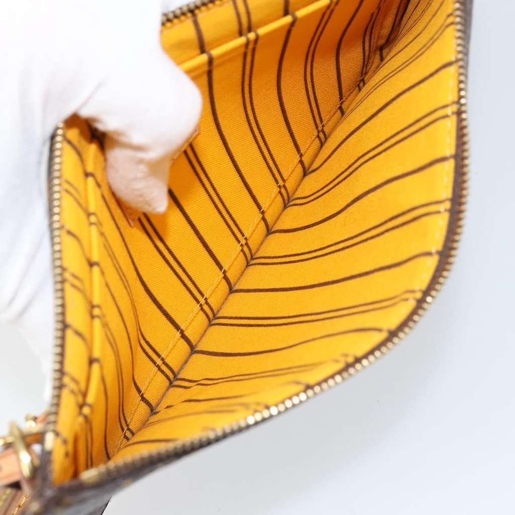 Louis Vuitton Neverfull Pochette Brown Canvas Good condition - Box View