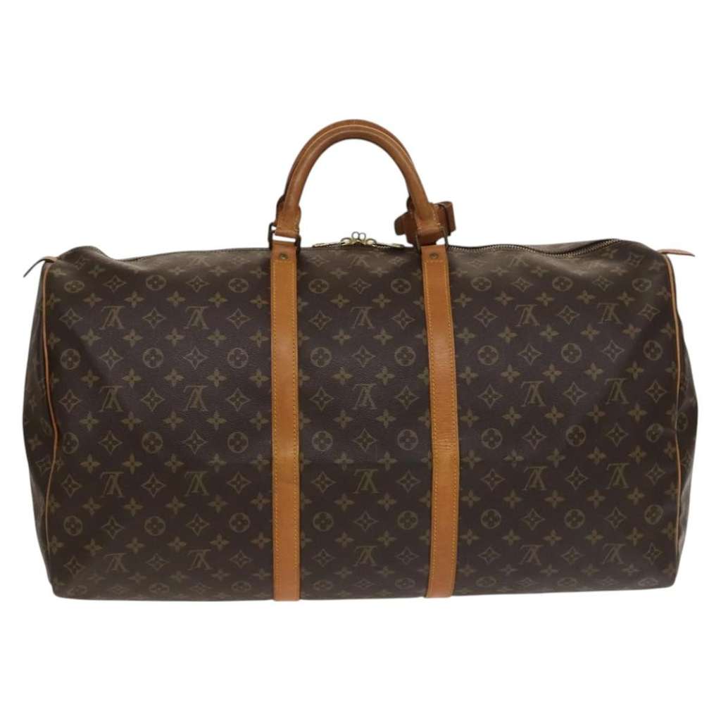 Louis Vuitton Keepall Bag Brown Canvas Good condition - Back View