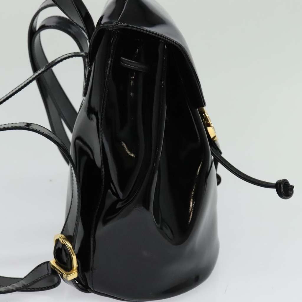 Salvatore Ferragamo Gancini Backpack Black Good condition - Model View