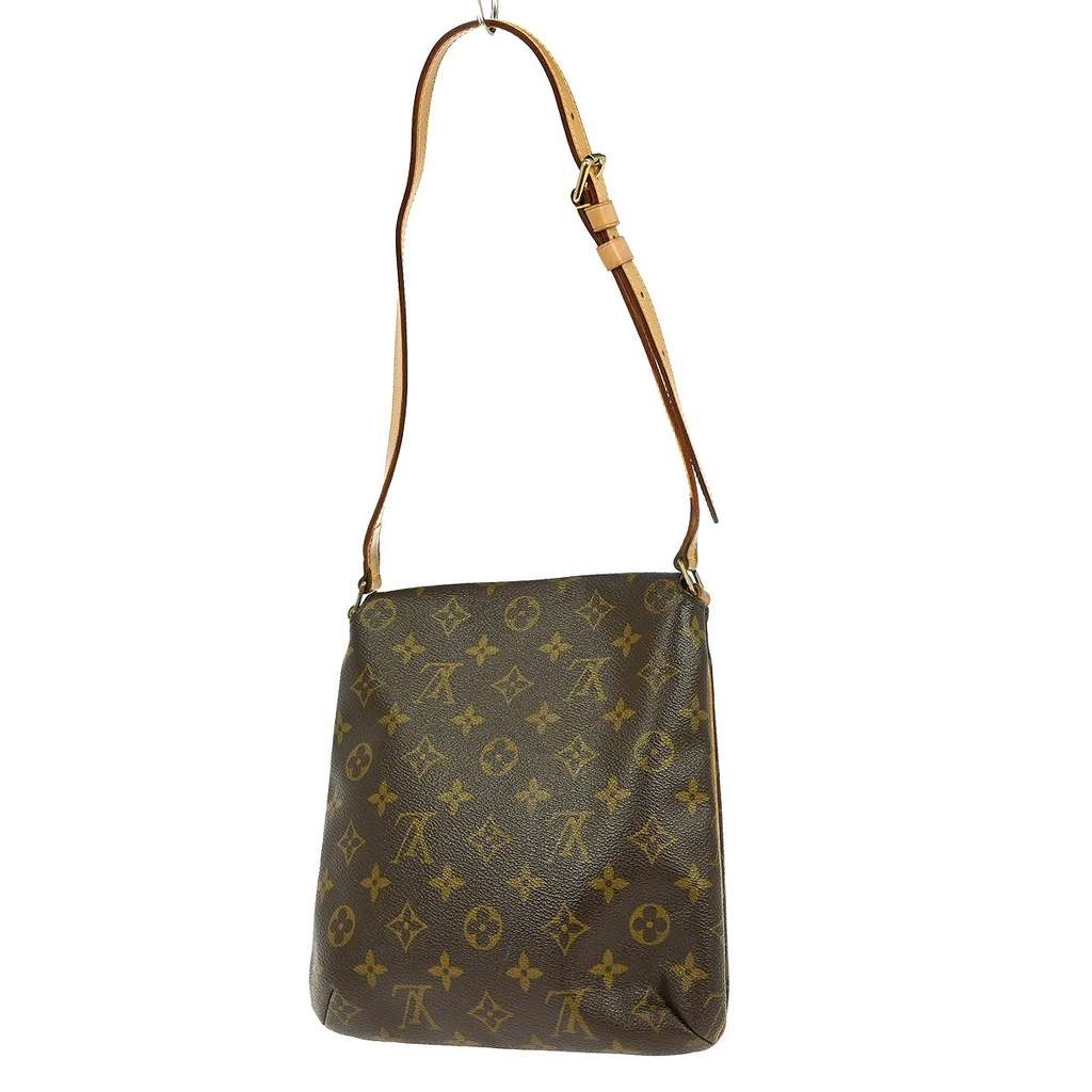 Louis Vuitton Musette Salsa Handbag Brown Canvas Fair condition - Back View