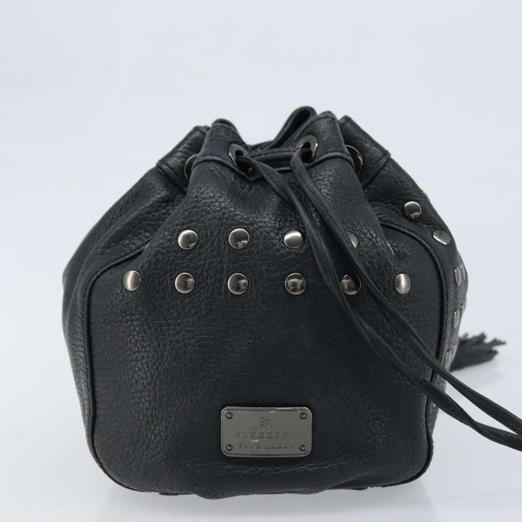 Burberry Blue Label shoulder bag Black Leather Good condition - Model View