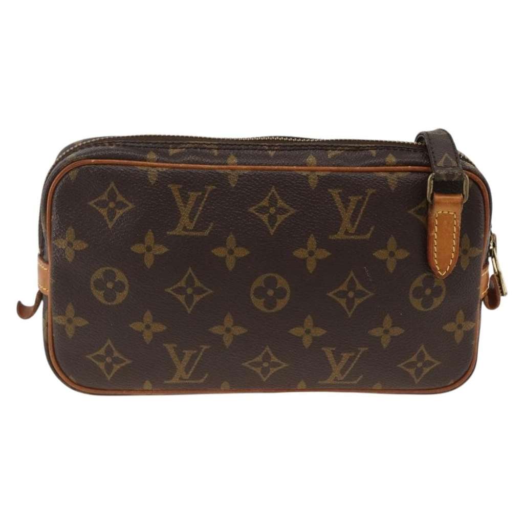 Louis Vuitton Pochette Marly Bandouliere Bag Brown Canvas Good condition - Back View