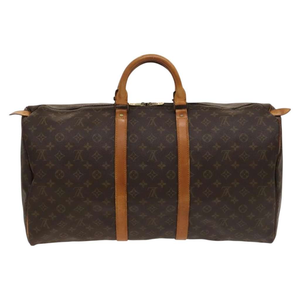 Louis Vuitton Keepall Bag Brown Canvas Fair condition - Back View