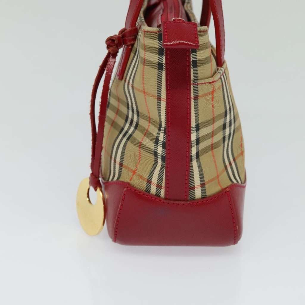 Burberry Nova Check Handbag Beige Canvas Good condition - Model View