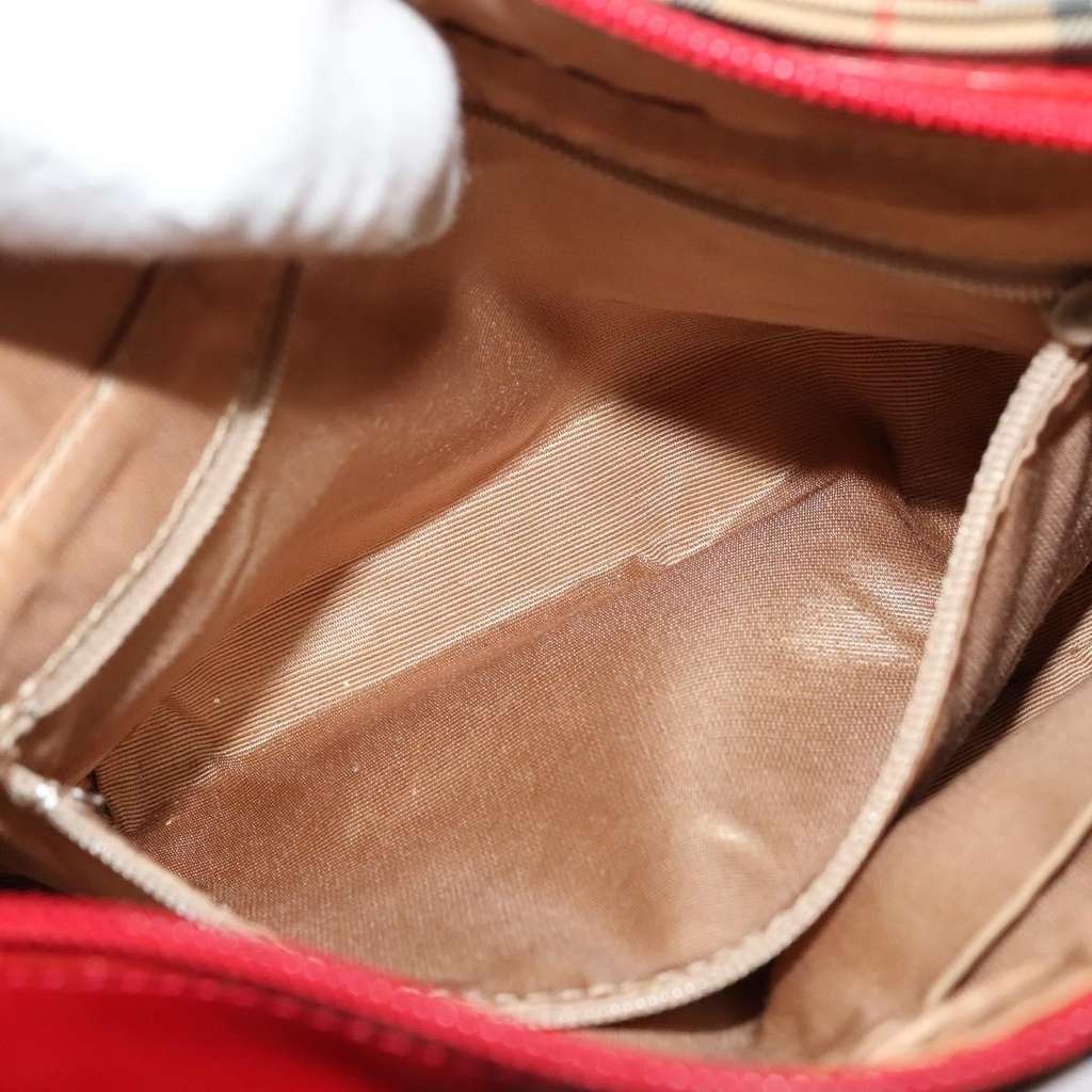 Burberry Nova Check Handbag Beige Canvas Good condition - Box View