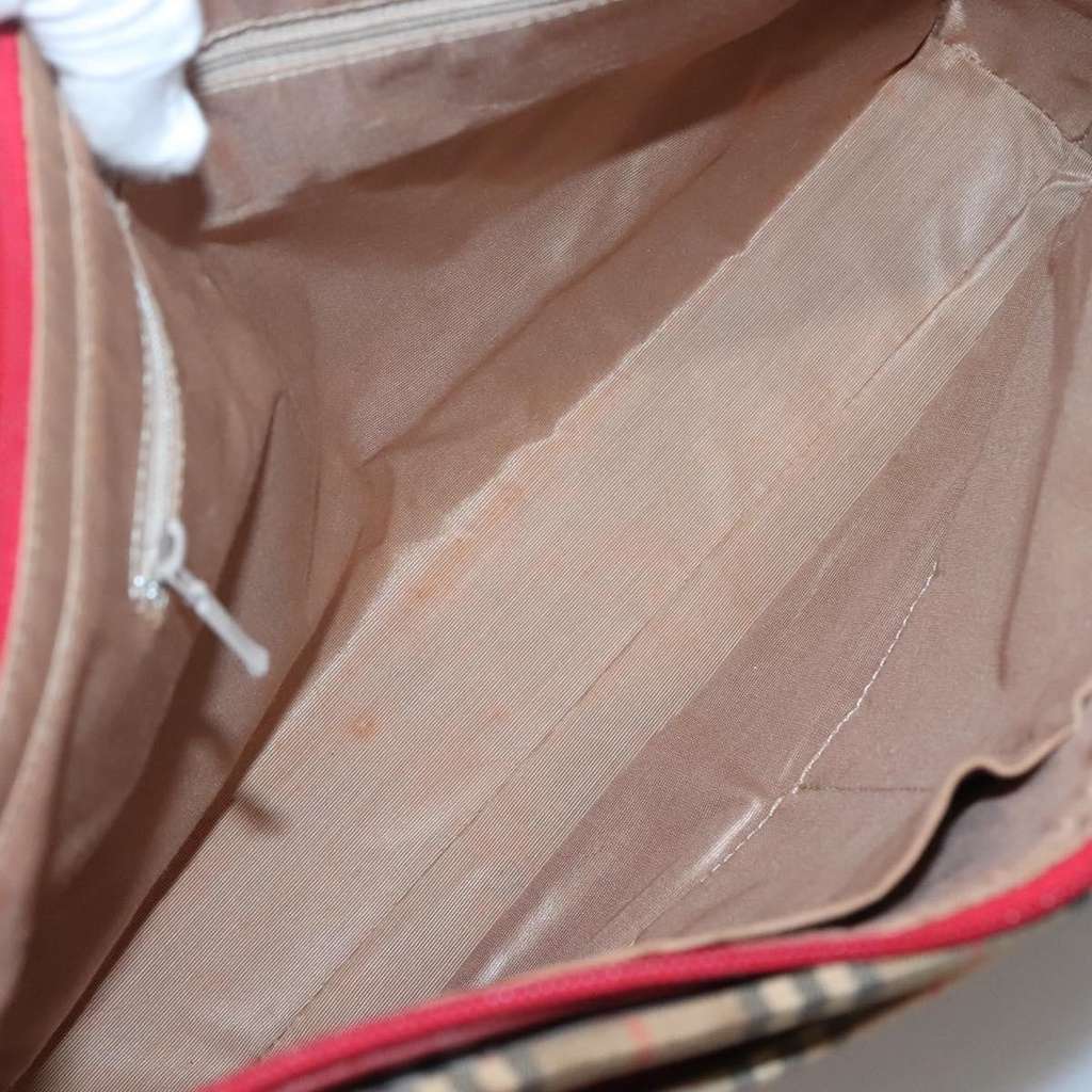 Burberry Nova Check Tote Beige Canvas Fair condition - Box View