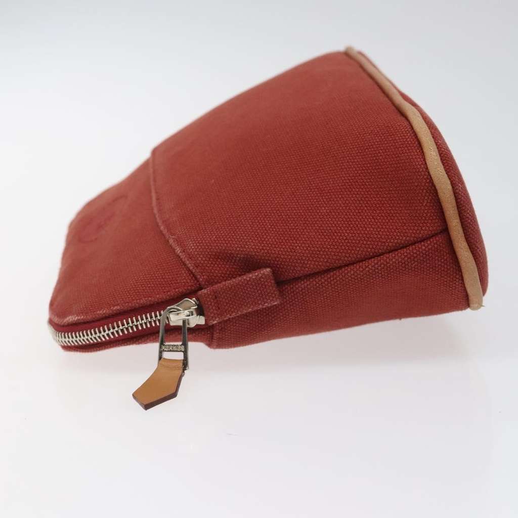 Hermès Bolide Pouch Red Canvas Fair condition - Model View