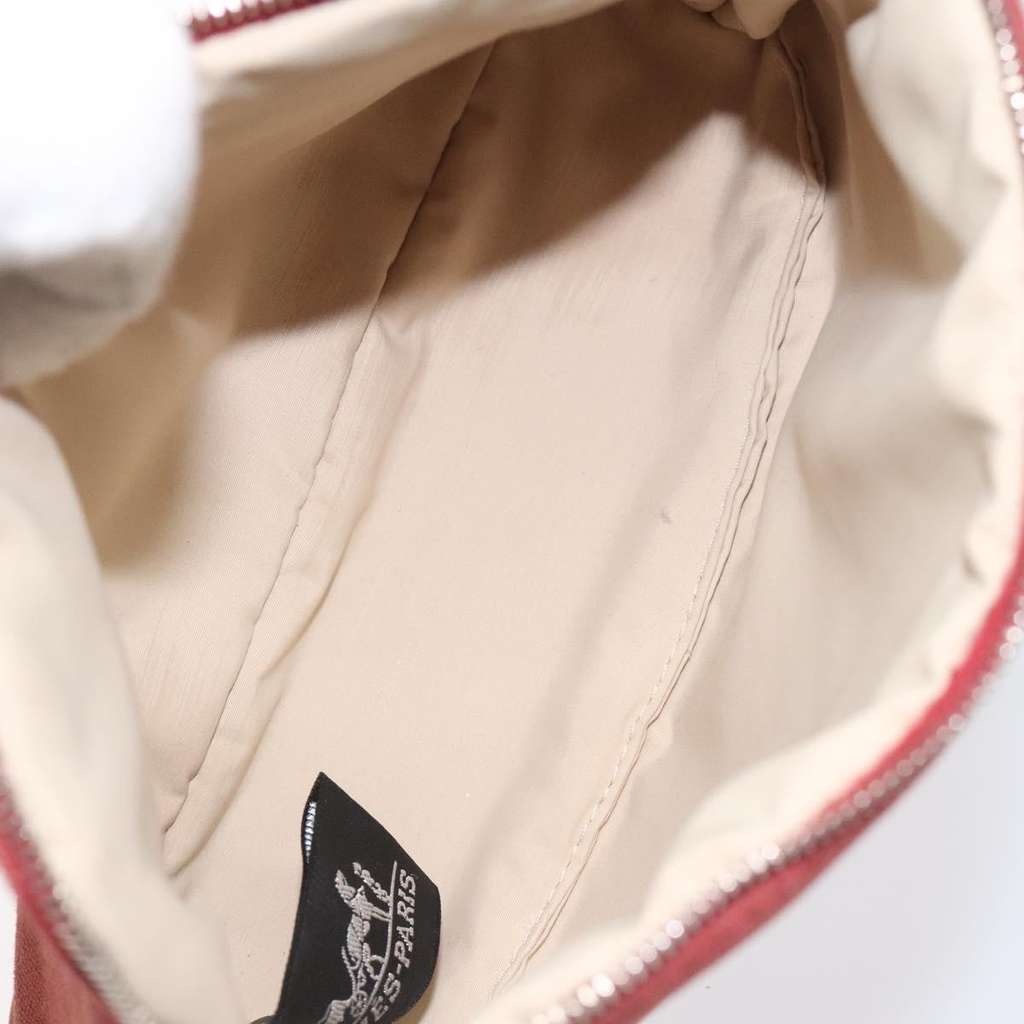 Hermès Bolide Pouch Red Canvas Fair condition - Box View
