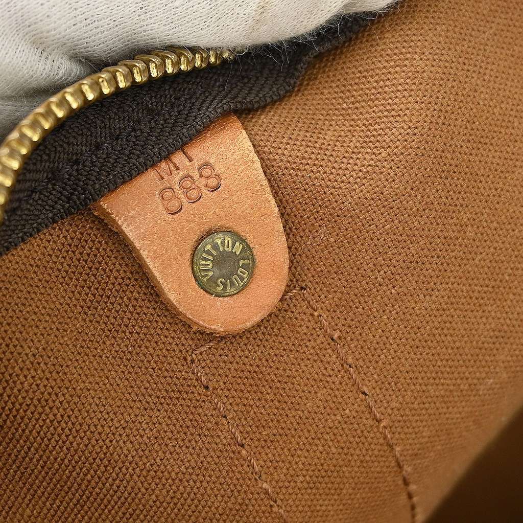 Louis Vuitton Keepall Bag Brown Canvas Fair condition - Model View