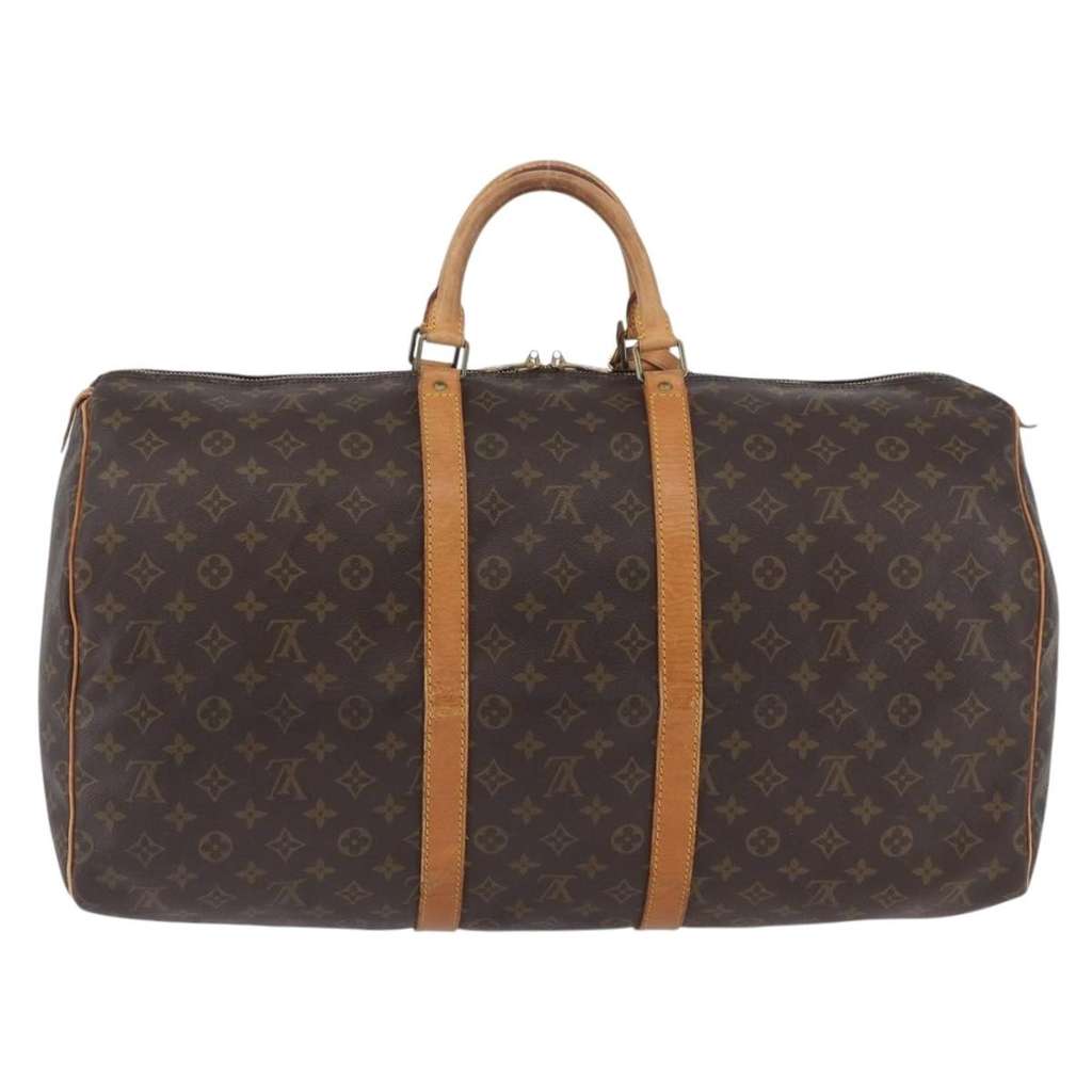 Louis Vuitton Keepall Bag Brown Canvas Fair condition - Back View