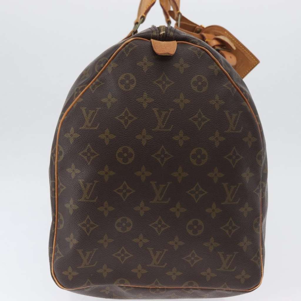 Louis Vuitton Keepall Bag Brown Canvas Fair condition - Model View