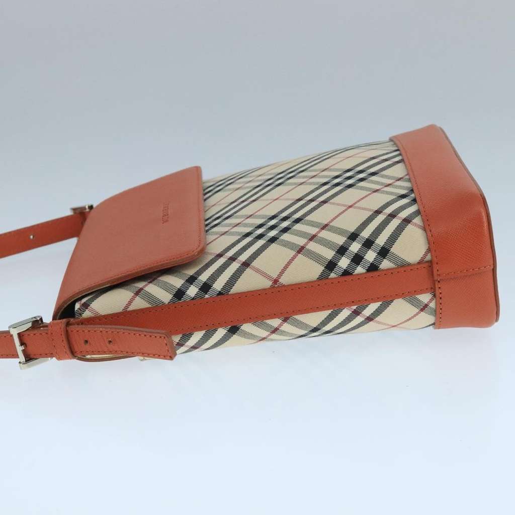 Burberry Nova check Shoulder bag Beige Canvas Good condition - Model View