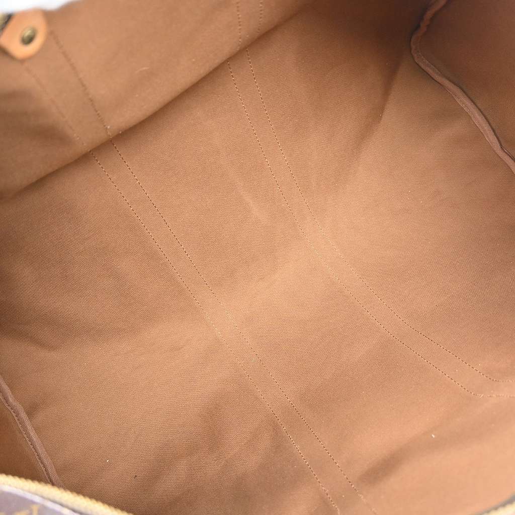 Louis Vuitton Keepall Bag Brown Canvas Fair condition - Inside View