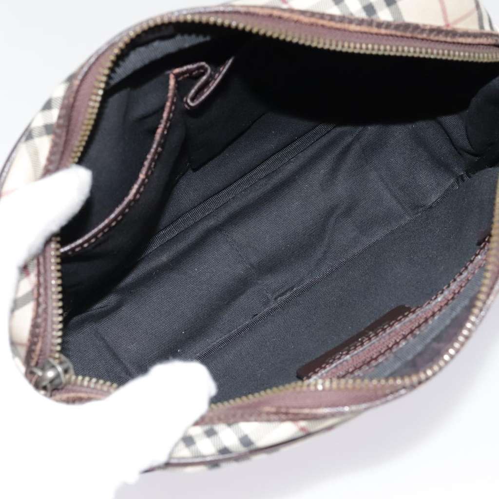 Burberry Nova check Shoulder bag Beige Canvas Good condition - Box View