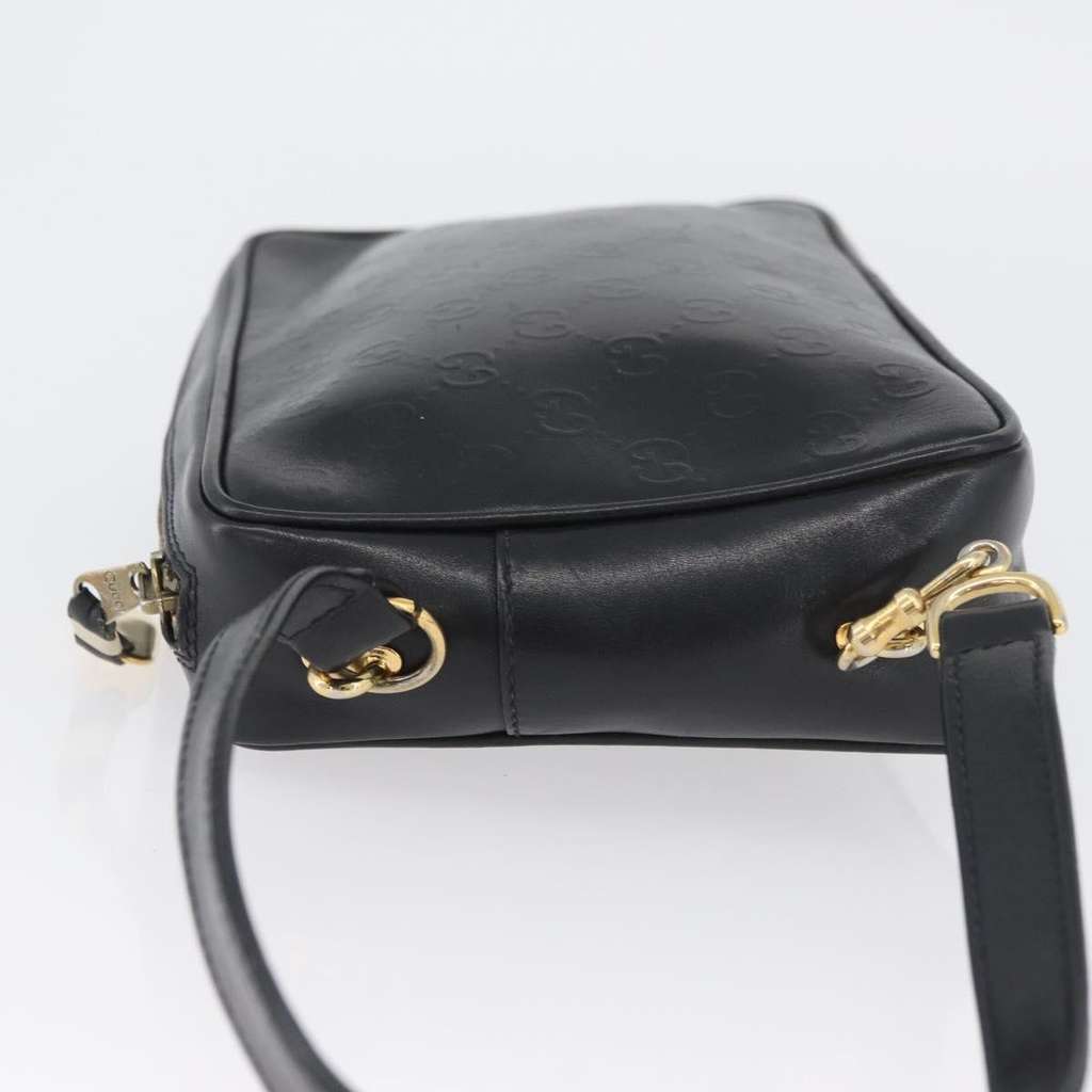 Gucci Vintage clutch Bag Black Leather Good condition - Model View