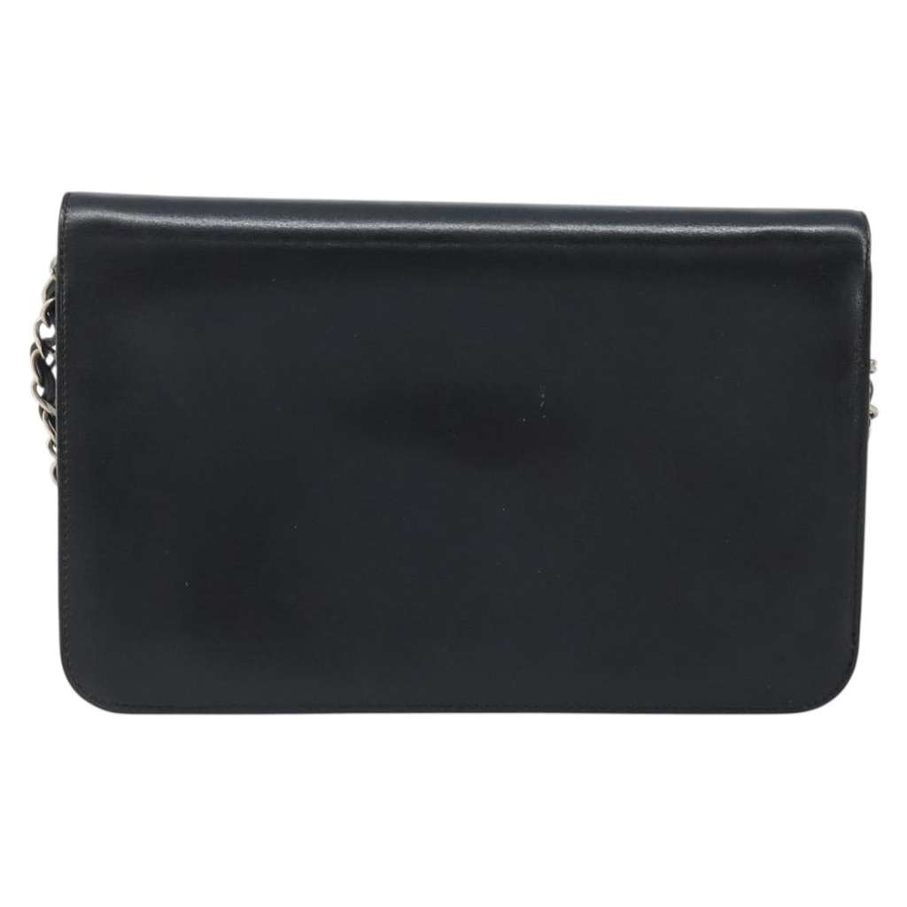 Chanel Wallet on Chain Black Leather Good condition - Back View