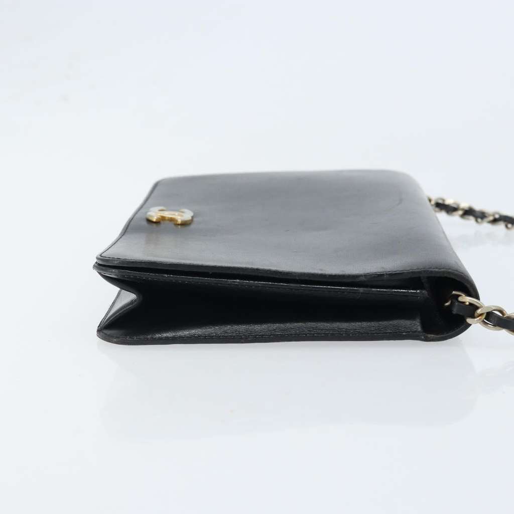 Chanel Wallet on Chain Black Leather Good condition - Inside View