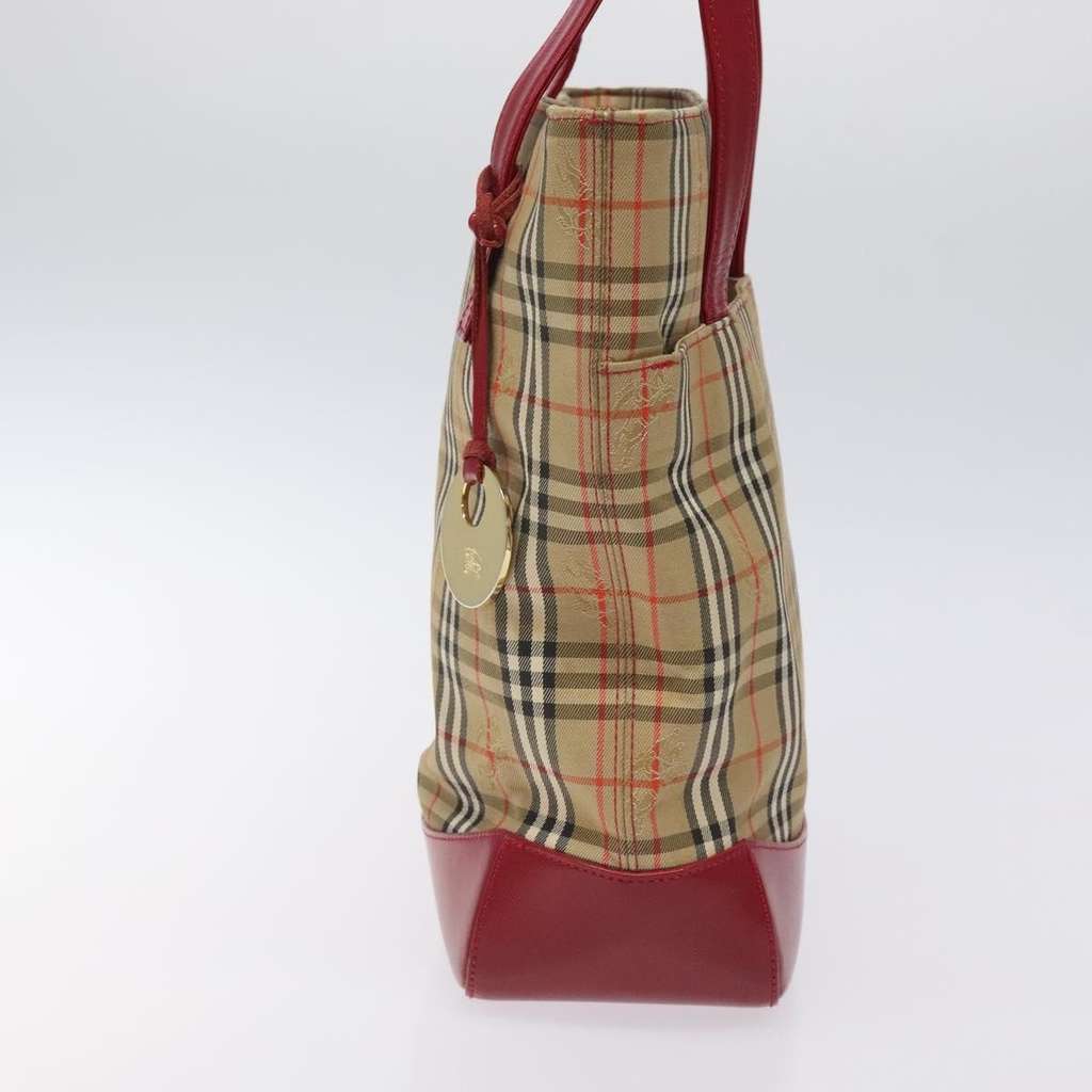 Burberry Nova Check Tote Red Canvas Good condition - Inside View