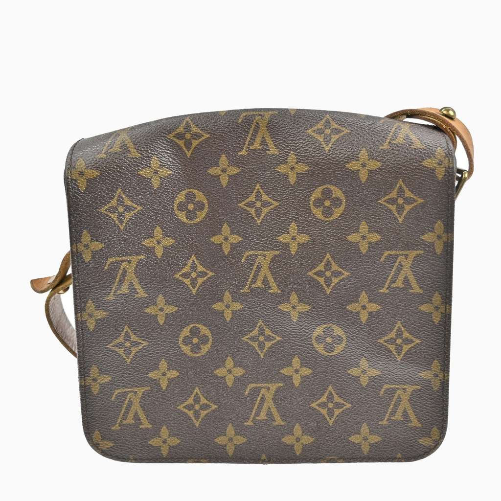 Louis Vuitton Cartouchiere Handbag Brown Canvas Fair condition - Back View