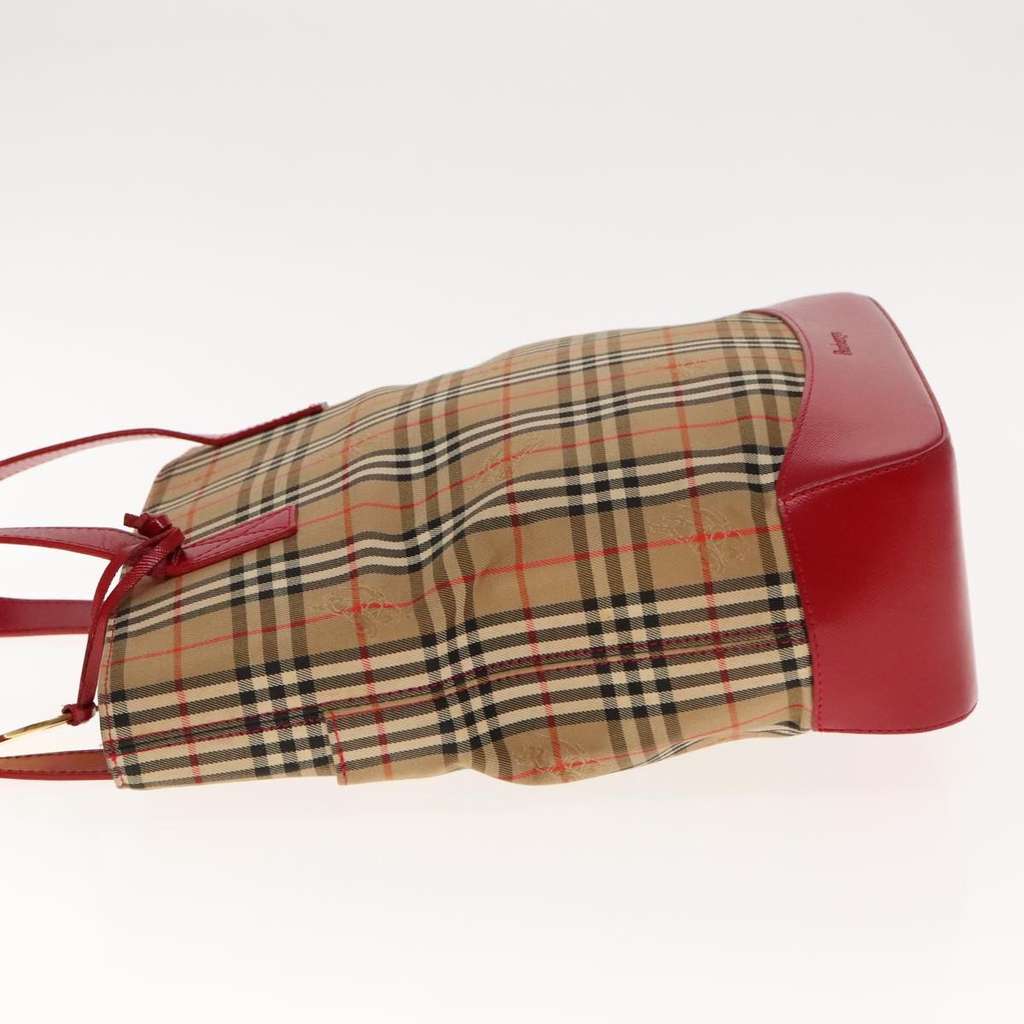 Burberry Nova check Shoulder bag Beige Canvas Good condition - Model View