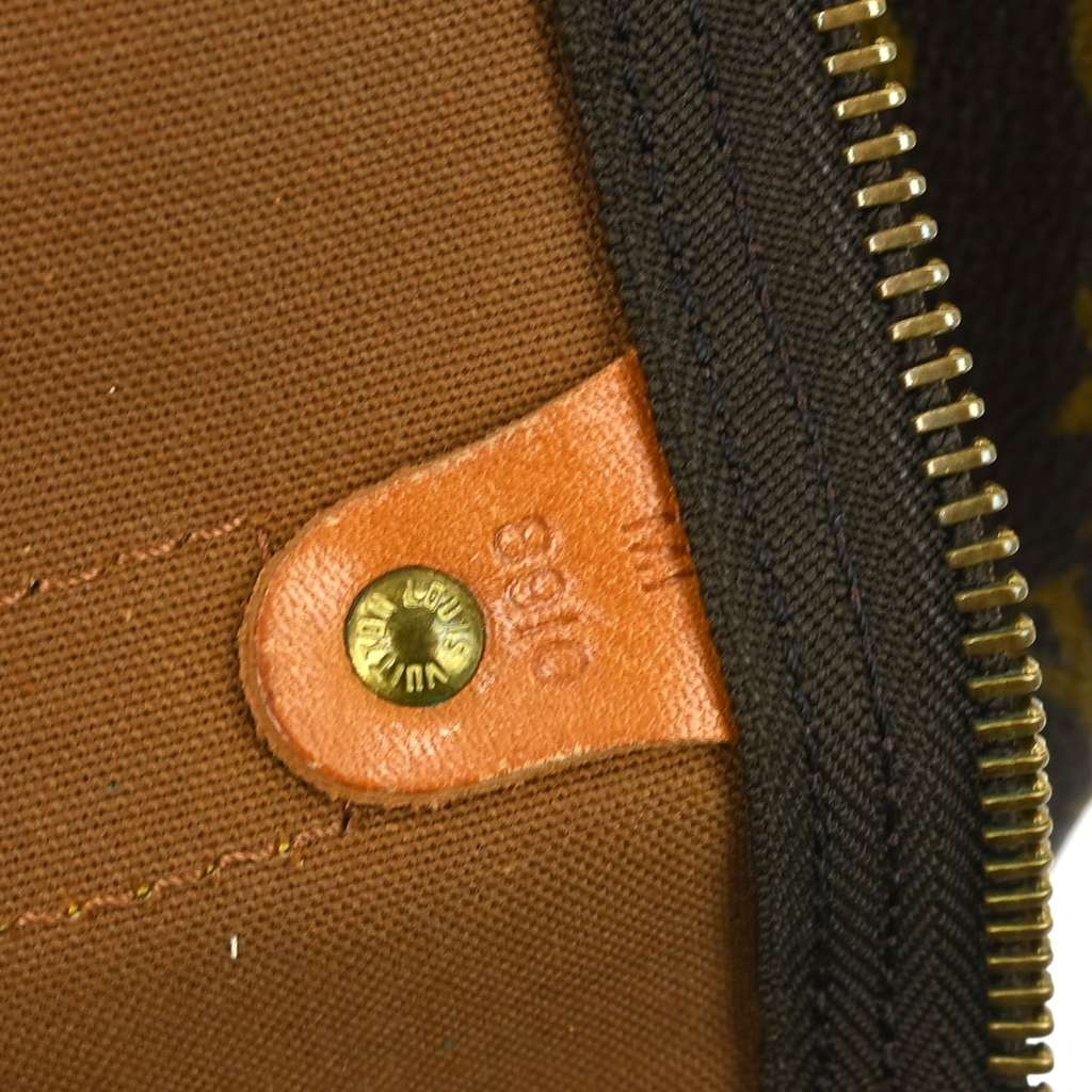 Louis Vuitton Keepall Bag Brown Canvas Fair condition - Model View