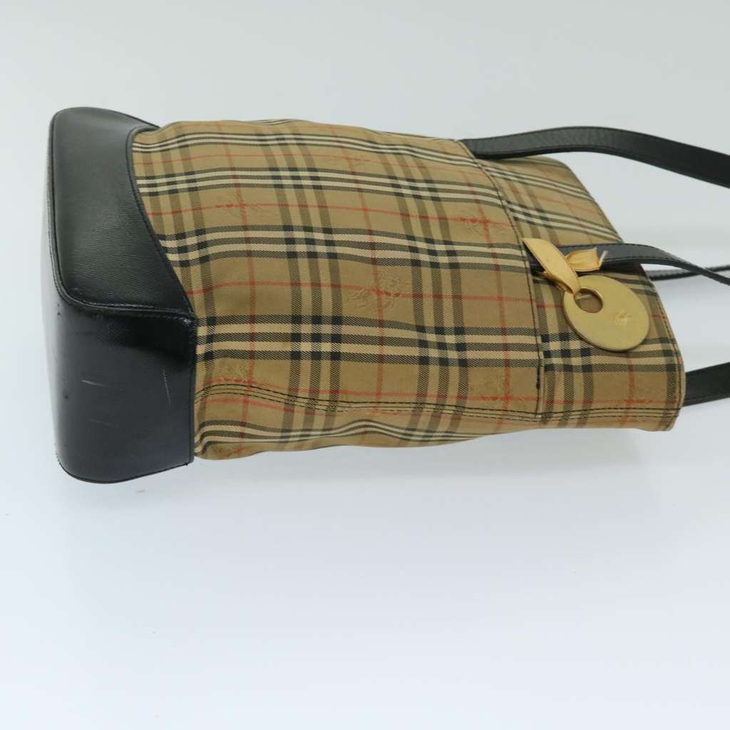 Burberry Nova check Shoulder bag Beige Canvas Fair condition - Inside View