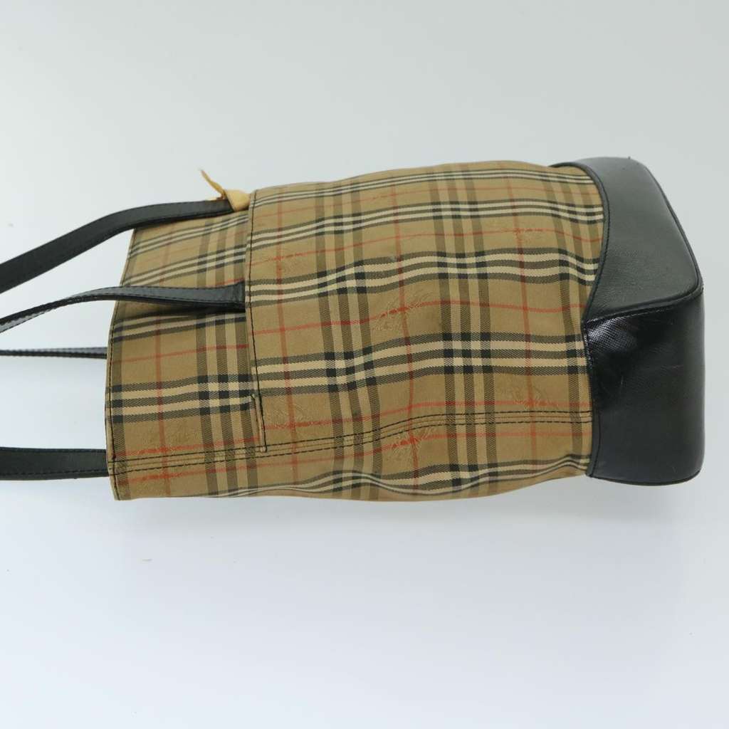Burberry Nova check Shoulder bag Beige Canvas Fair condition - Model View