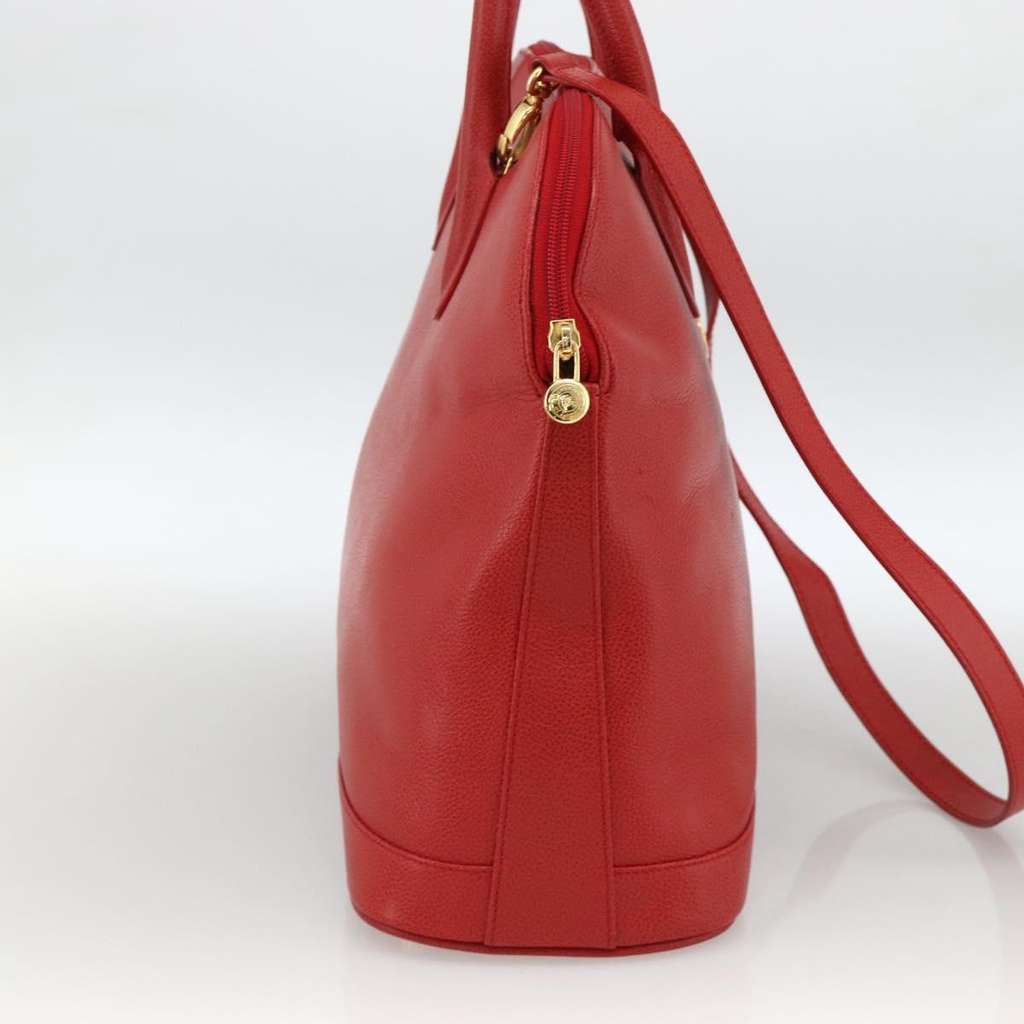 Burberry Vintage Handbag Red Leather Good condition - Inside View