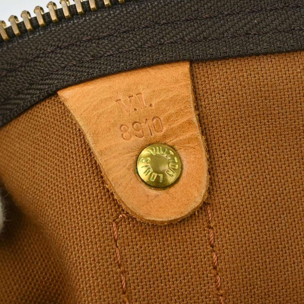 Louis Vuitton Keepall Bandouliere Bag Brown Canvas Fair condition - Inside View