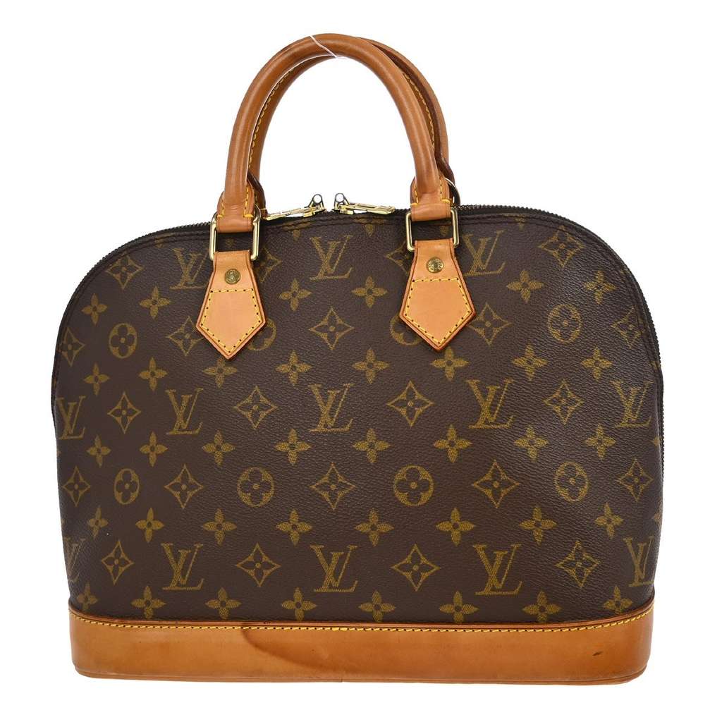 Louis Vuitton Alma Handbag Brown Canvas Good condition - Back View