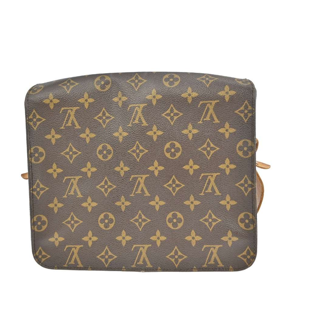 Louis Vuitton Cartouchiere Handbag Brown Canvas Fair condition - Back View