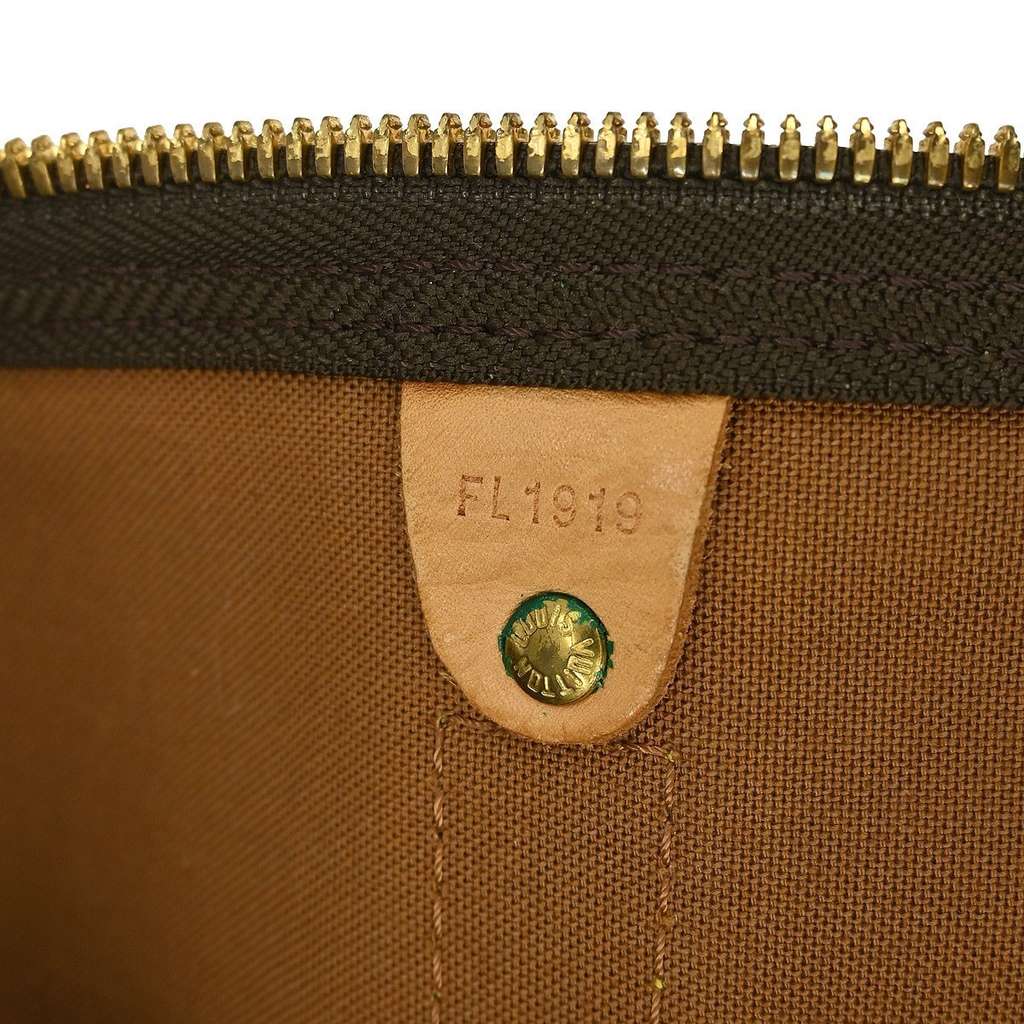 Louis Vuitton Keepall Bandouliere Bag Brown Canvas Fair condition - Model View