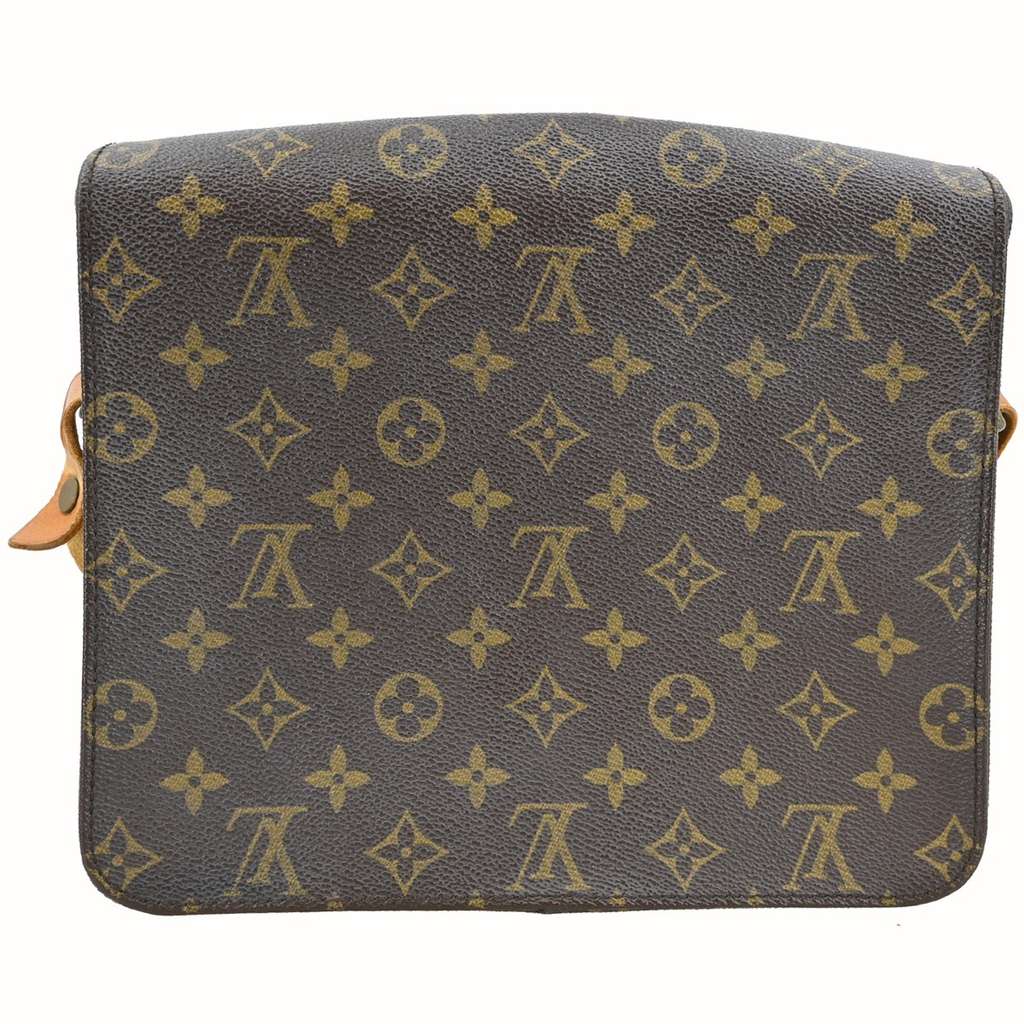 Louis Vuitton Cartouchiere Handbag Brown Canvas Fair condition - Back View