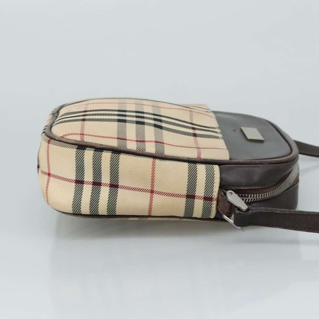 Burberry Nova check Shoulder bag Beige Canvas Fair condition - Inside View
