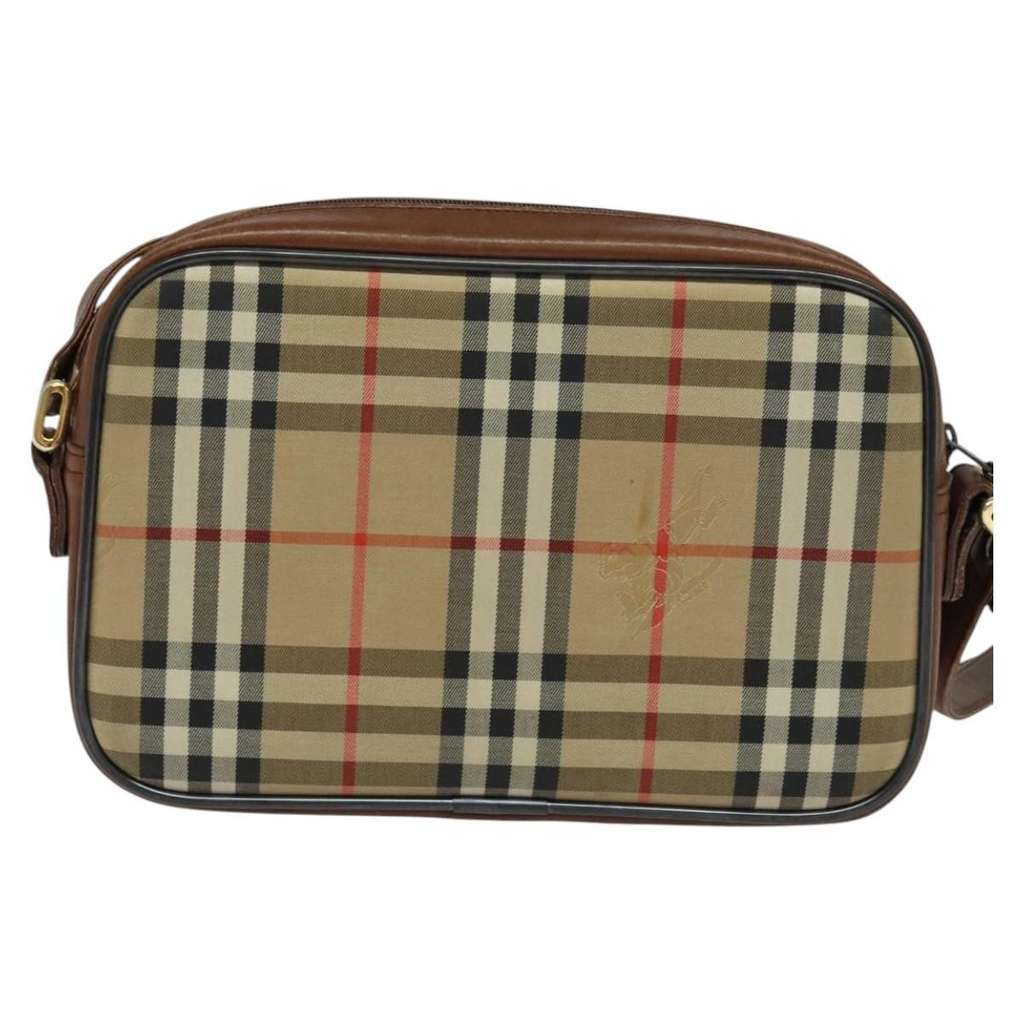 Burberry Camera Bag Beige Canvas Fair condition - Back View