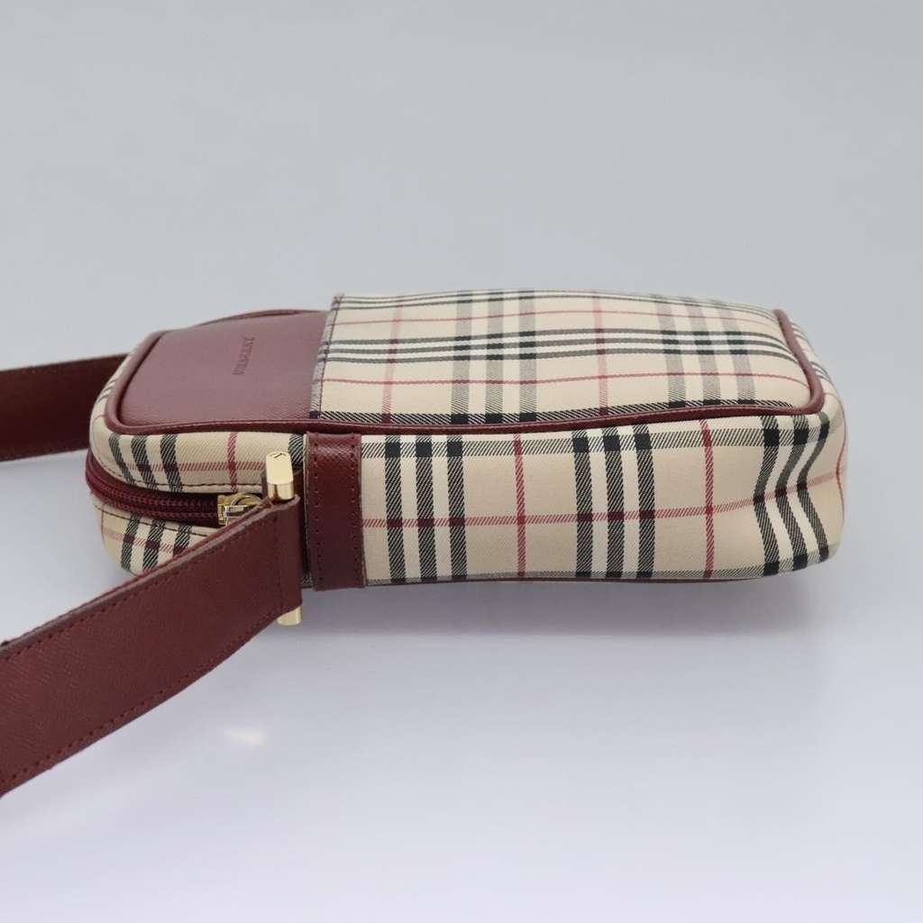Burberry Nova check Shoulder bag Beige Canvas Good condition - Inside View