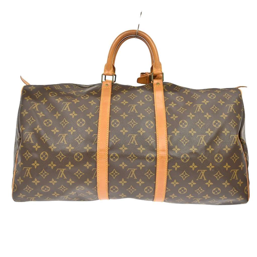 Louis Vuitton Keepall Bag Brown Canvas Fair condition - Back View