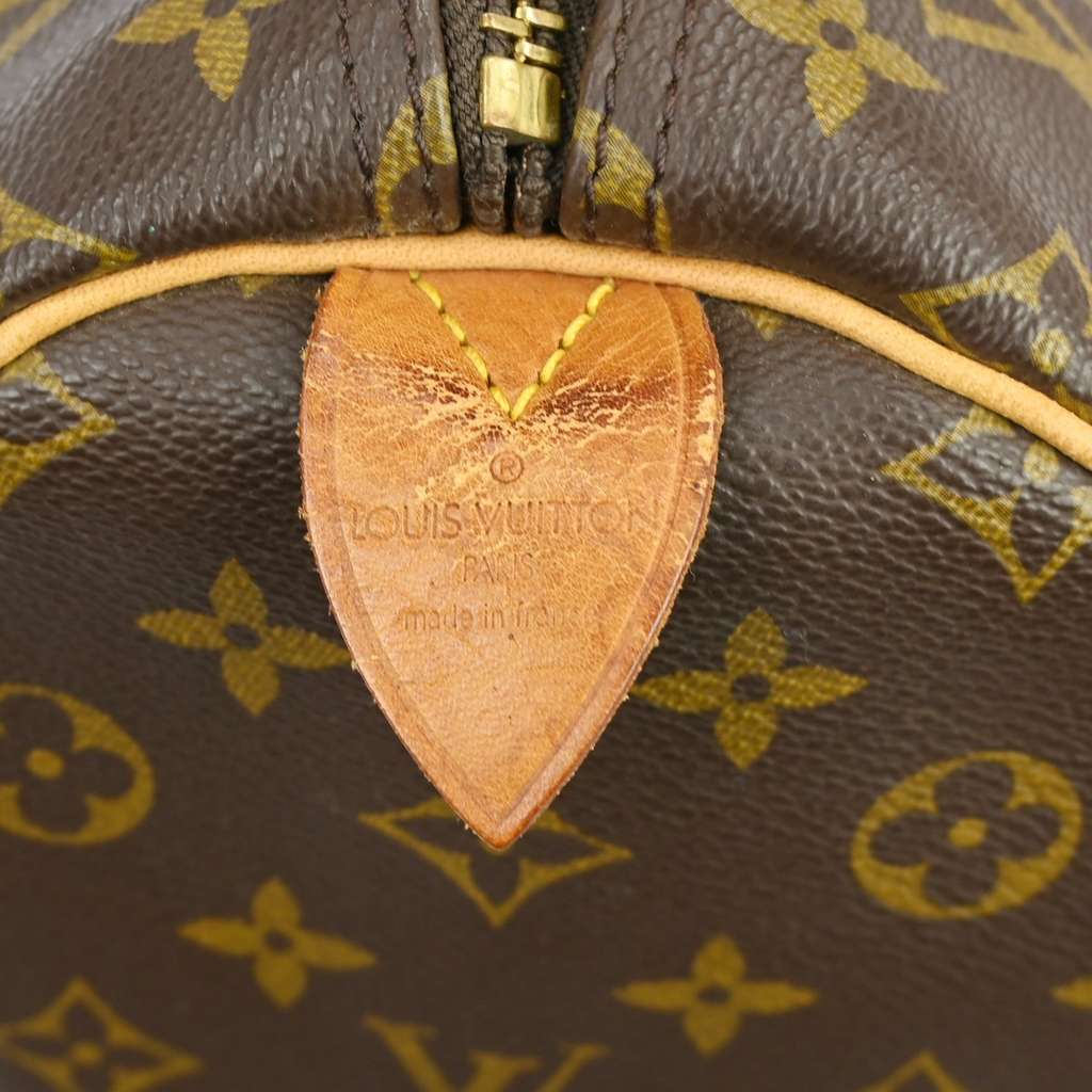 Louis Vuitton Keepall Bag Brown Canvas Fair condition - Model View