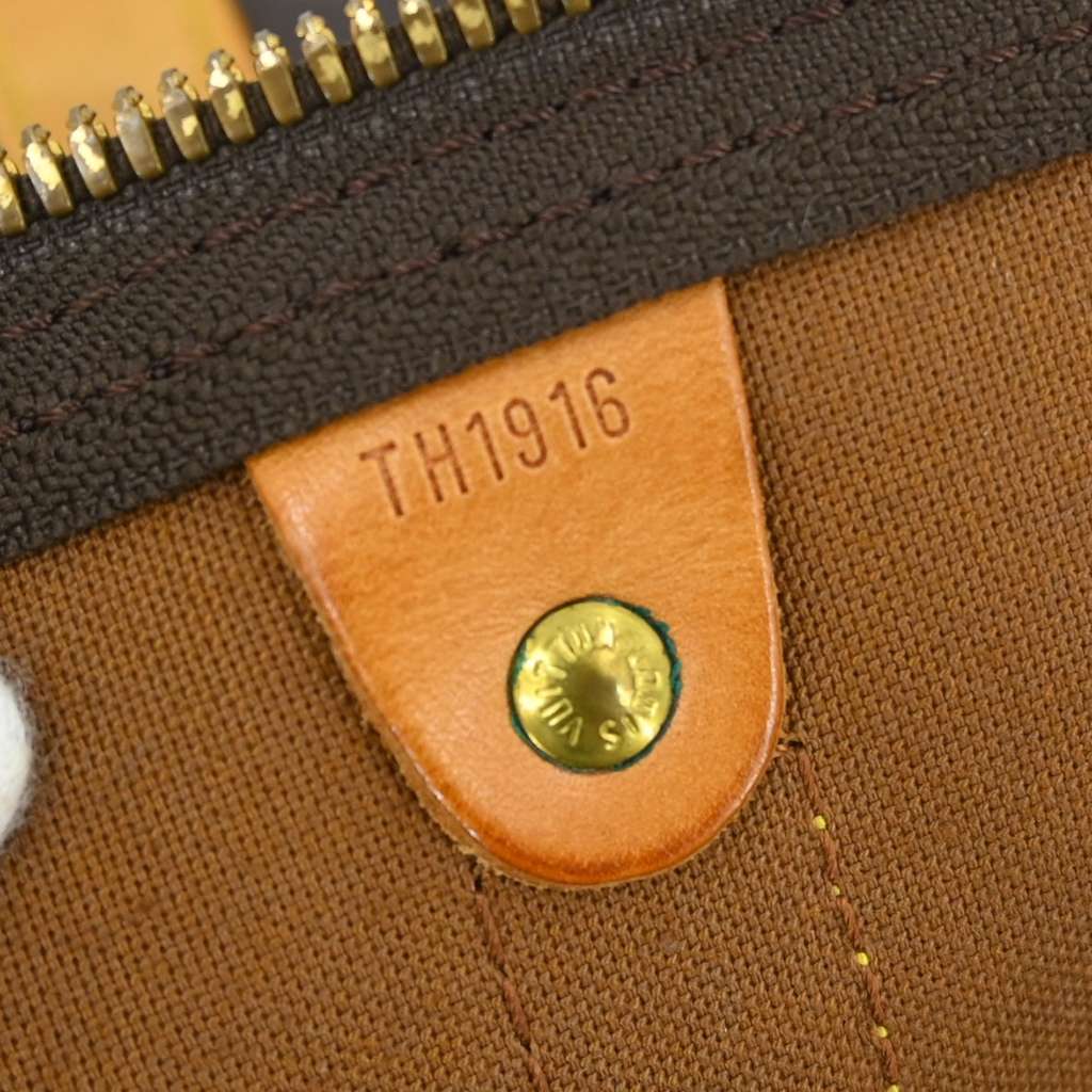 Louis Vuitton Keepall Bandouliere Bag Brown Canvas Fair condition - Box View