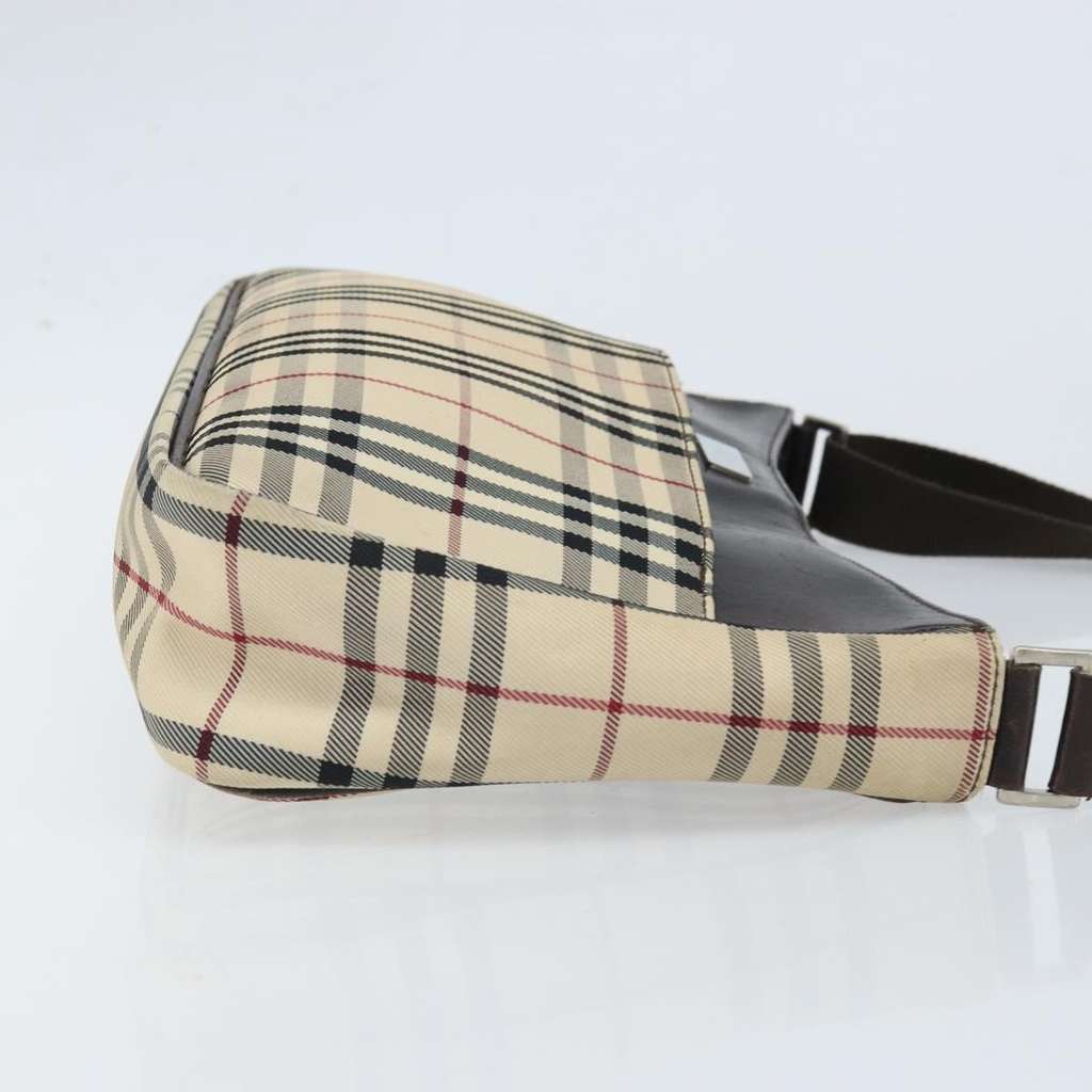 Burberry Nova check Shoulder bag Beige Canvas Fair condition - Inside View