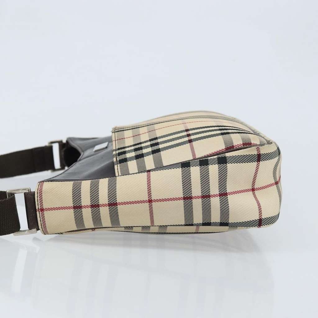 Burberry Nova check Shoulder bag Beige Canvas Fair condition - Model View