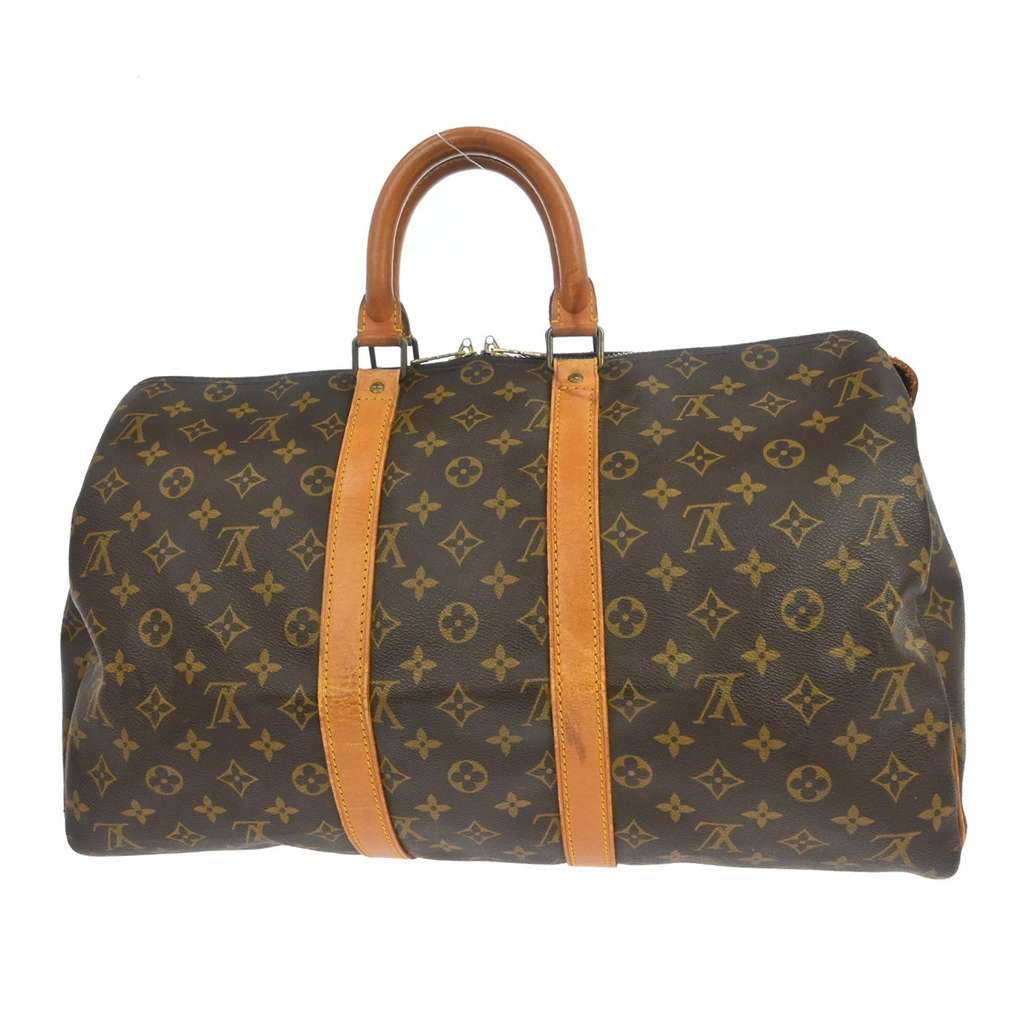 Louis Vuitton Keepall Bag Brown Canvas Fair condition - Back View