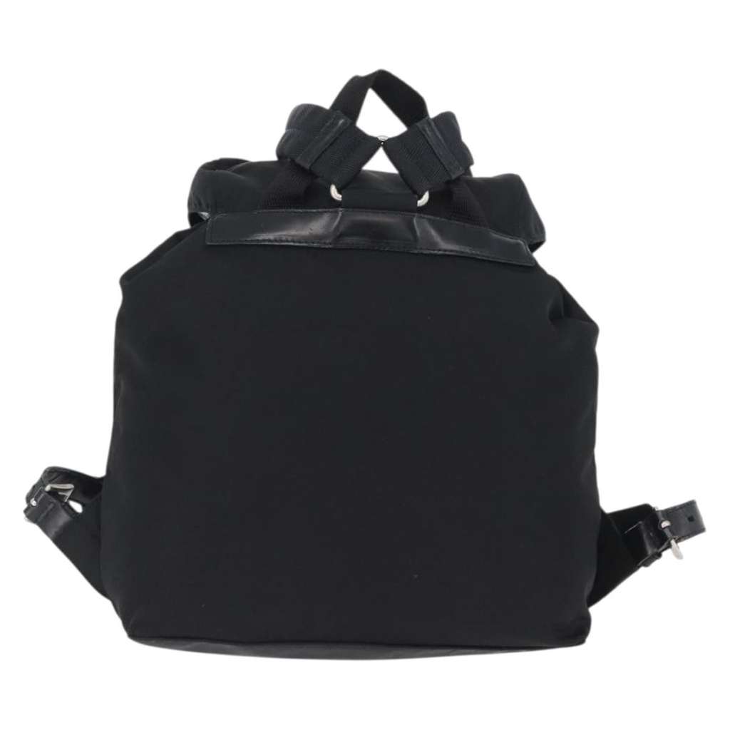 Prada Double Front Pocket Backpack Black Fair condition - Back View